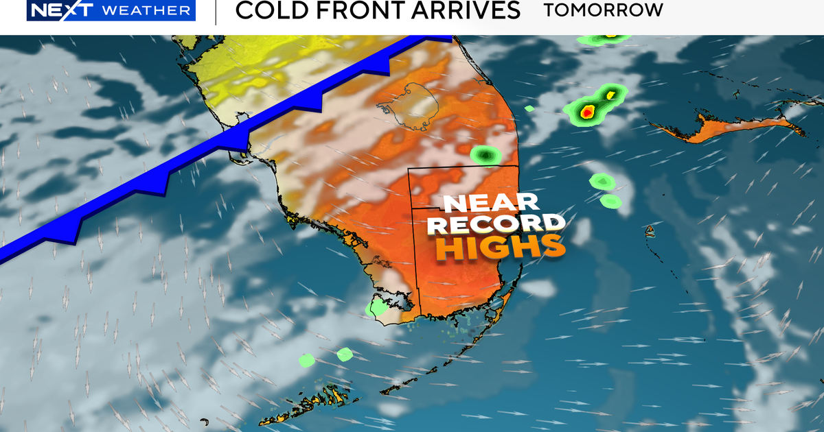 South Florida nears record heat Sunday ahead of major cooldown