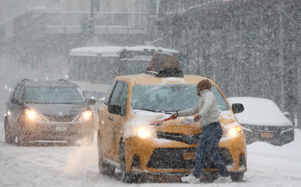 Snowstorm in New York City 