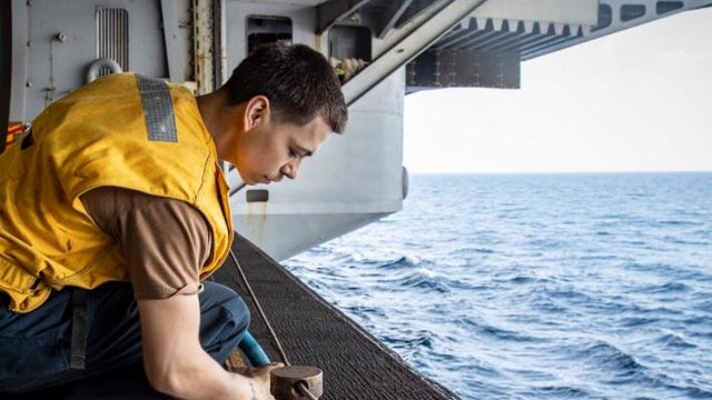 U.S Navy Aircraft Carrier USS Abraham Lincoln  Return From Middle East 