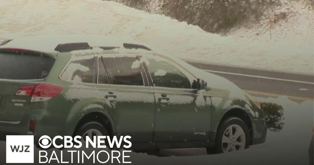 Maryland residents deal with heavy snow and ice after winter storm dumps more than 6 inches