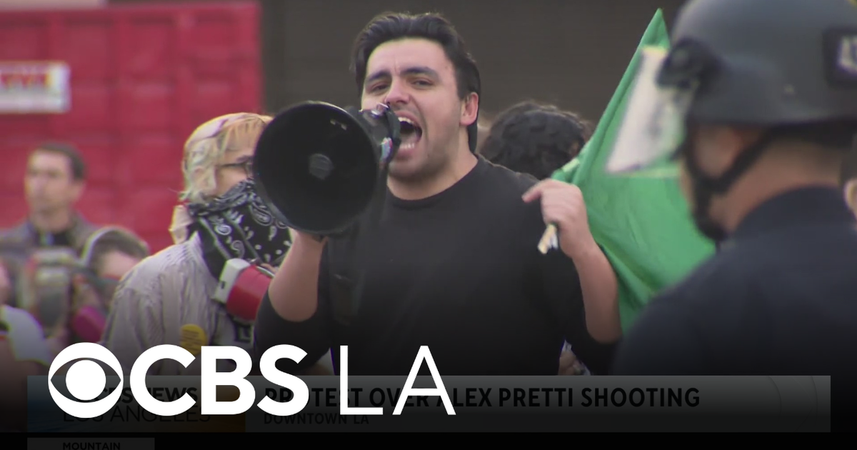 Protests continue in downtown Los Angeles after Alex Pretti's fatal shooting in Minnesota
