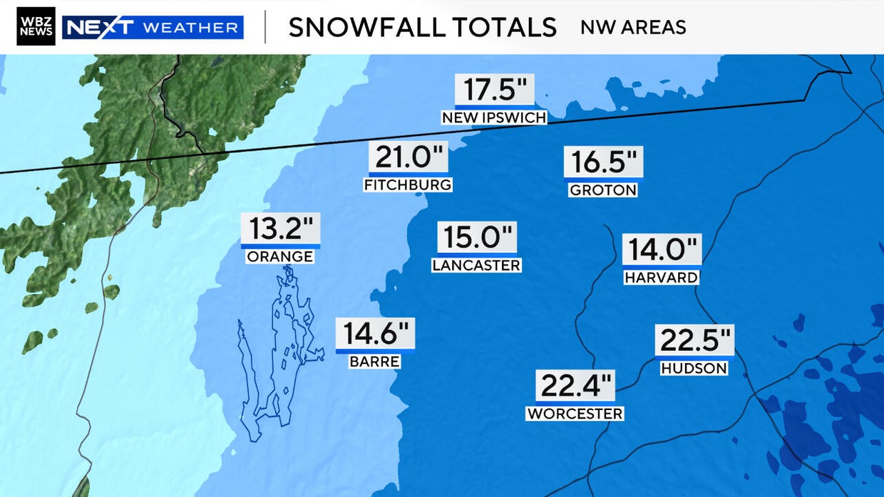 How much snow did Boston get? Maps show Massachusetts snow totals from ...