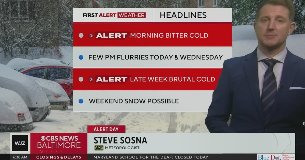 Bitter cold across Maryland and a potential weekend storm in the ...