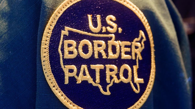 A U.S. Border Patrol agent patch is displayed at the U.S. Customs and Border Protection headquarters on May 18, 2025, in Washington, D.C. 
