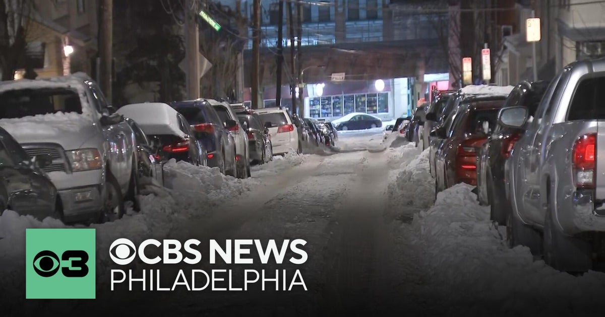 Many streets still covered in snow and ice in South Philadelphia after winter storm