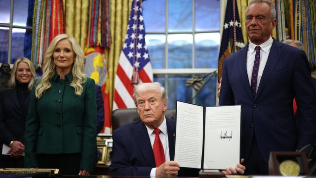 President Trump Makes Announcement On Addiction Recovery Programs In Oval Office 