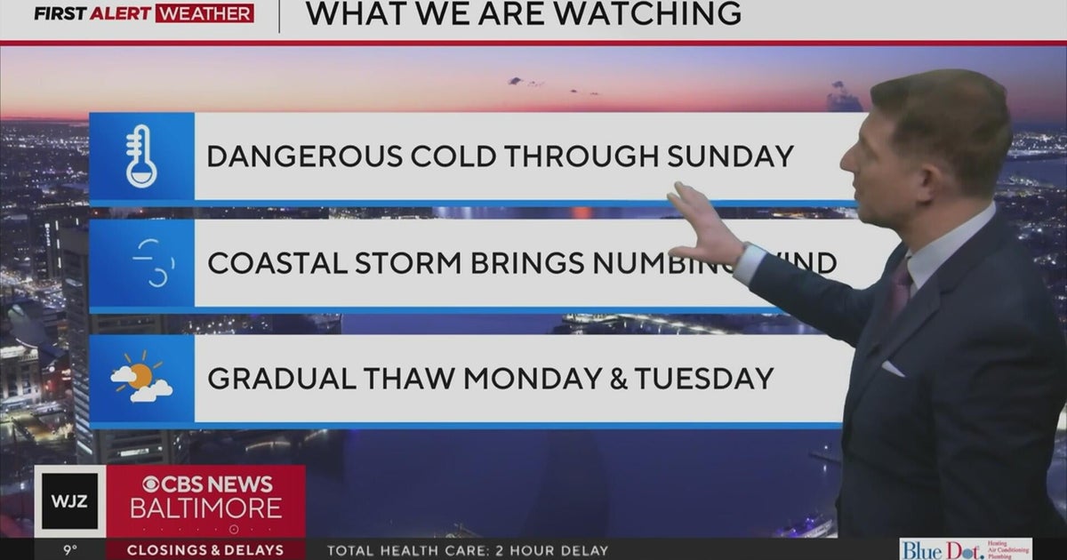 Dangerous cold stays in Maryland through weekend - CBS Baltimore