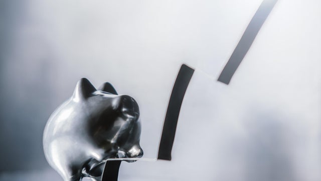 Silver Piggy bank savings going up to new market high. 