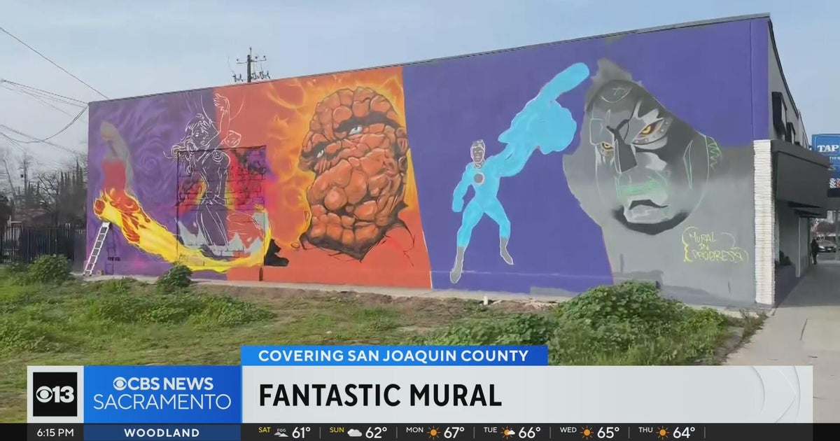 Marvels Fantastic Four get hometown mural on Stockton comic book store building