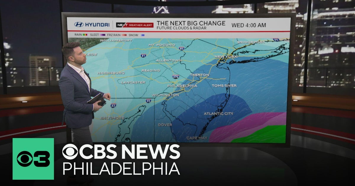 Frigid Sunday night in Philadelphia region, tracking 2 chances of snow