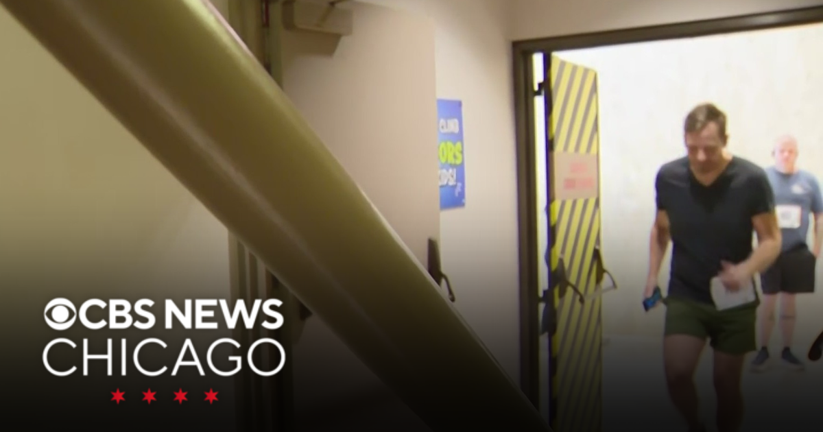 80-floor stair climb benefiting Lurie Children's held at Aon Center