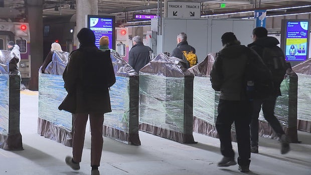South Station fare gates 