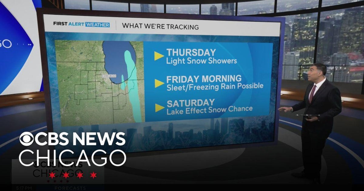 Chance of snow for Chicago area overnight