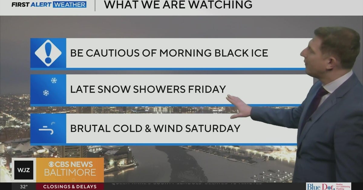 Sunny and chilly across Maryland, snow returns late Friday - CBS Baltimore
