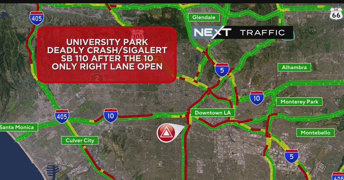 South Los Angeles deadly 110 Freeway motorcycle crash closes multiple lanes