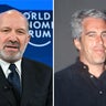 Photos of Howard Lutnick and Jeffrey Epstein 