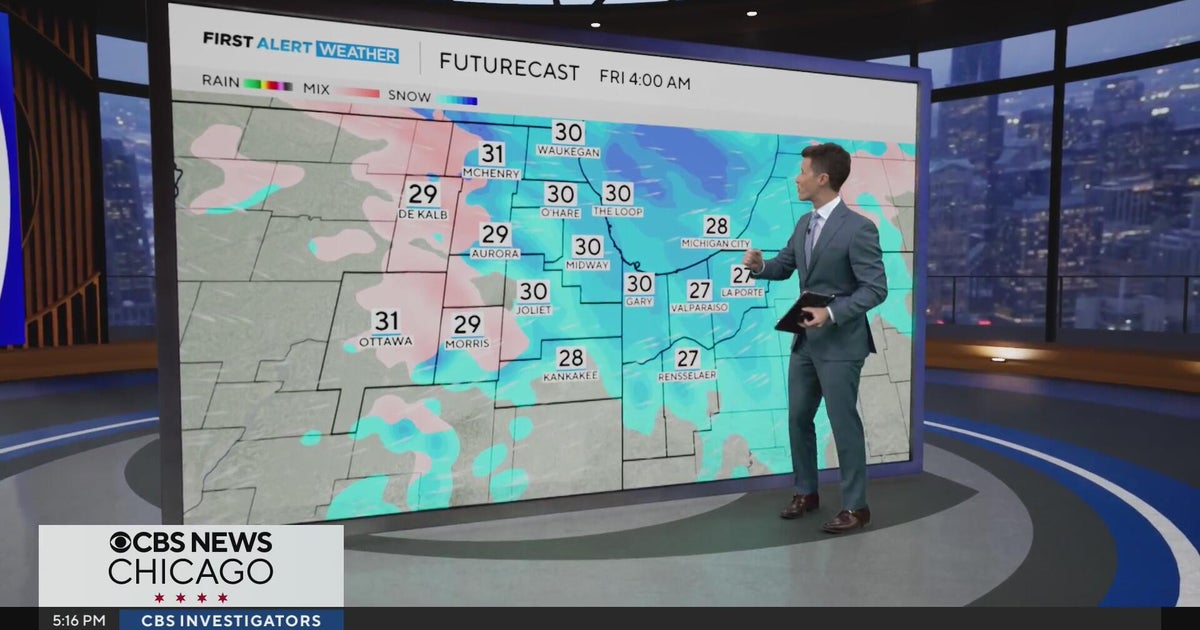 Chicago weather: Mix of freezing rain and snow overnight - CBS Chicago