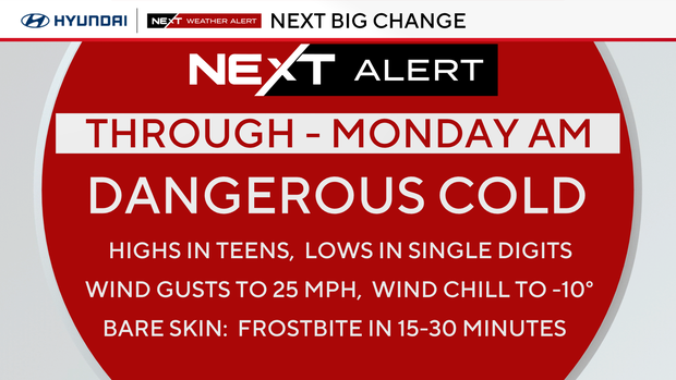 NEXT Weather Alert through Monday morning