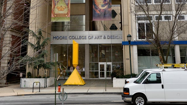 Exterior photo of Moore College of Art & Design from 2015 