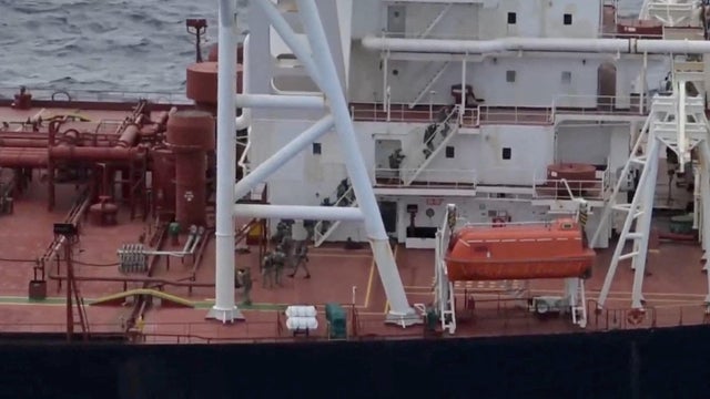 U.S. forces board the vessel Veronica III 