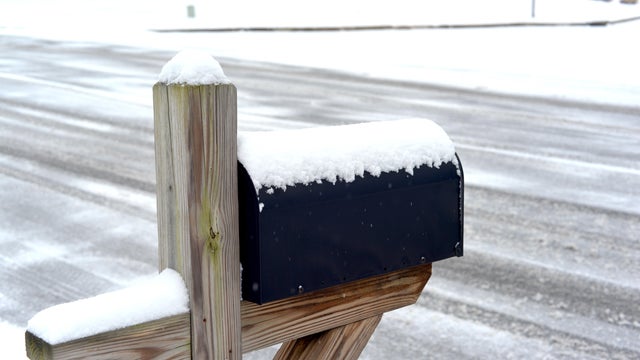 Snow-Covered Mailbox 
