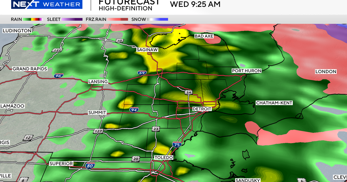 Mild temperatures and rain in store for Southeast Michigan on Wednesday ...