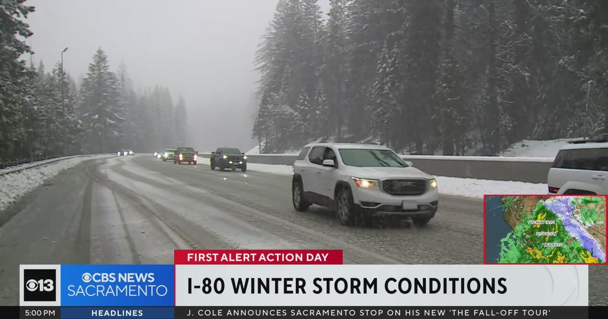 Tracking winter storm conditions along I-80 in Northern Sierra Nevada