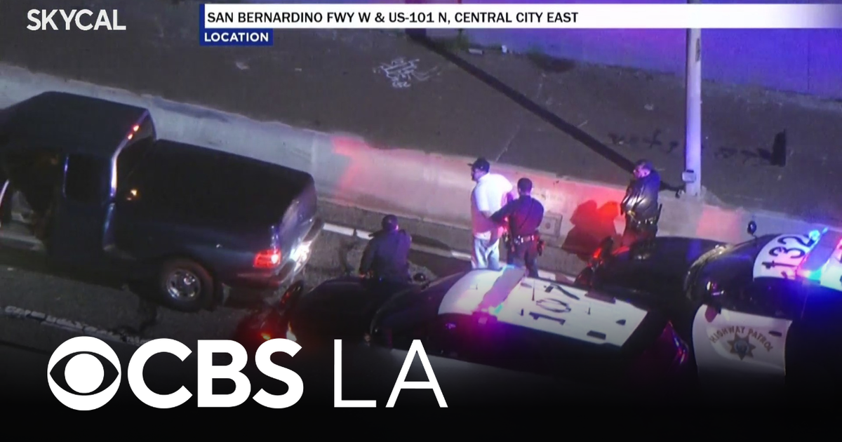 Pursuit suspect arrested after chase runs through Inland Empire and Los Angeles County