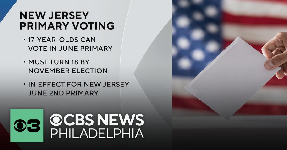 New Jersey allows some 17-year-olds to vote in the primary election — if they'll be 18 by November
