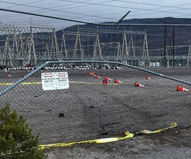 Car that rammed into powerfulness  substation adjacent   Las Vegas investigated arsenic  imaginable  coercion  