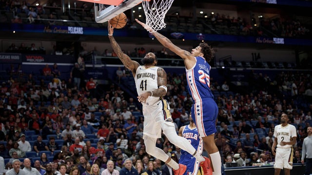 76ers Pelicans Basketball 