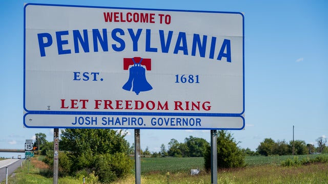 Welcome to Pennsylvania sign 