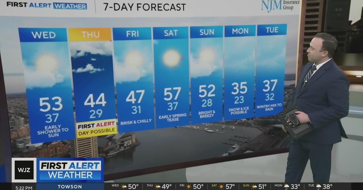 Mid-week warmup in Maryland - CBS Baltimore