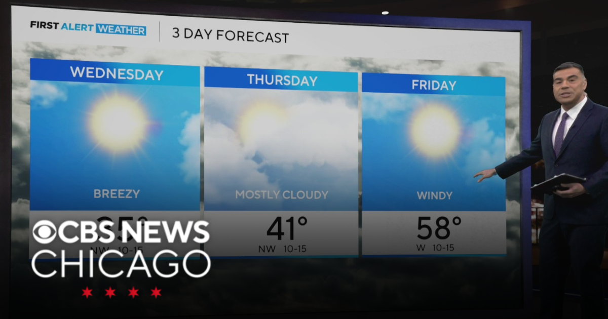 Warming trend leads to near 60s by Friday in Chicago - CBS Chicago