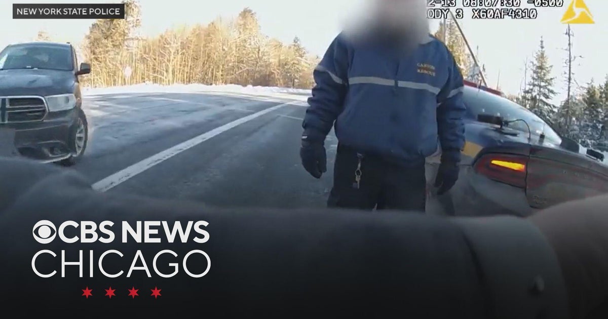 Bodycam catches New York state trooper struck by car