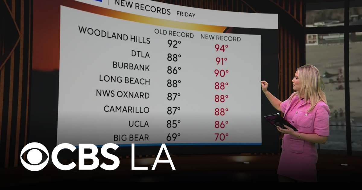 Tracking the record-breaking heat in Southern California - CBS Los Angeles
