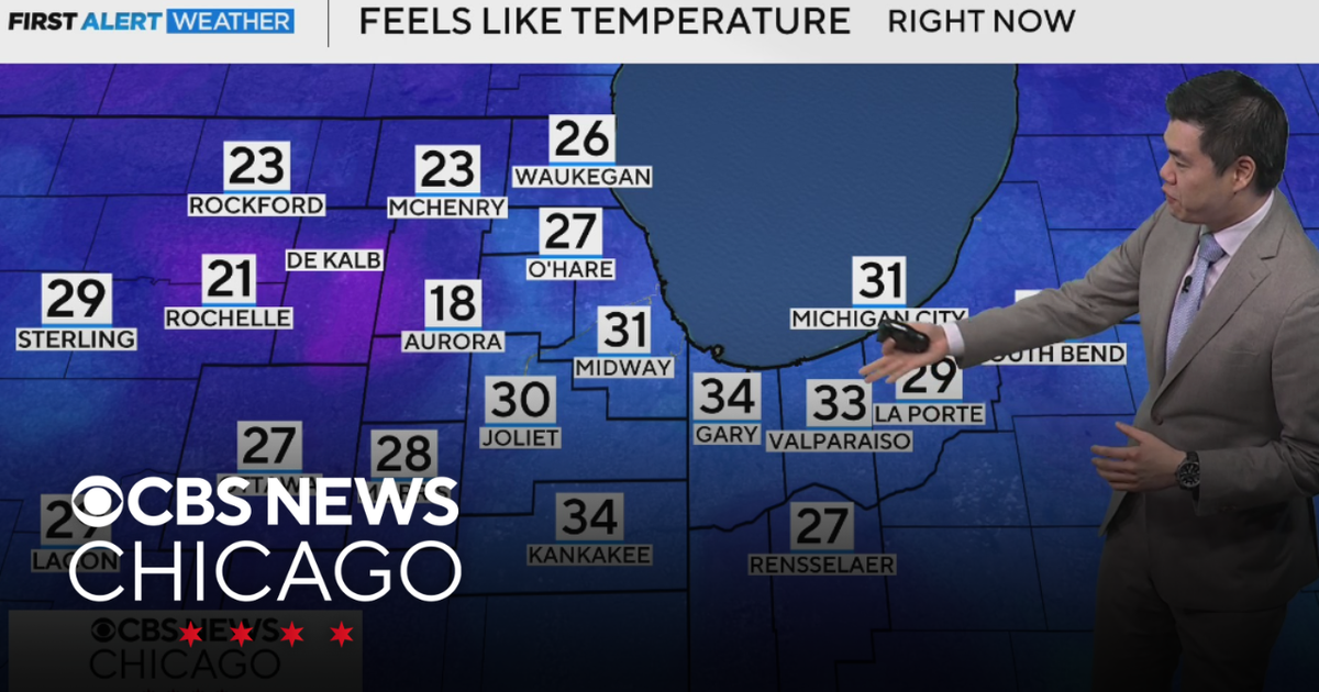 Temperature drop on Saturday in Chicago - CBS Chicago
