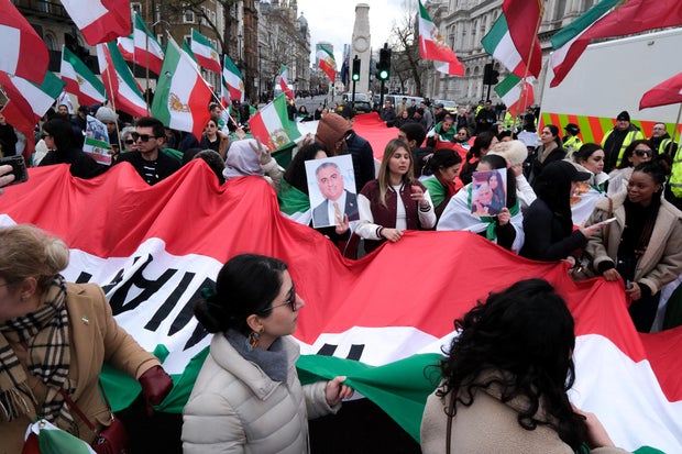 USA and Israel attack Iran protests, London