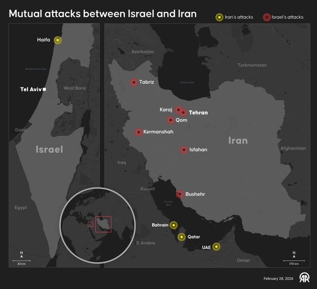 Mutual attacks between Israel and Iran 