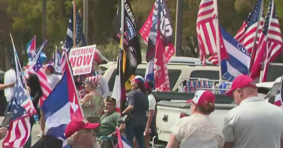 Thousands gather for a caravan urging the Trump admin to put pressure on Cuba