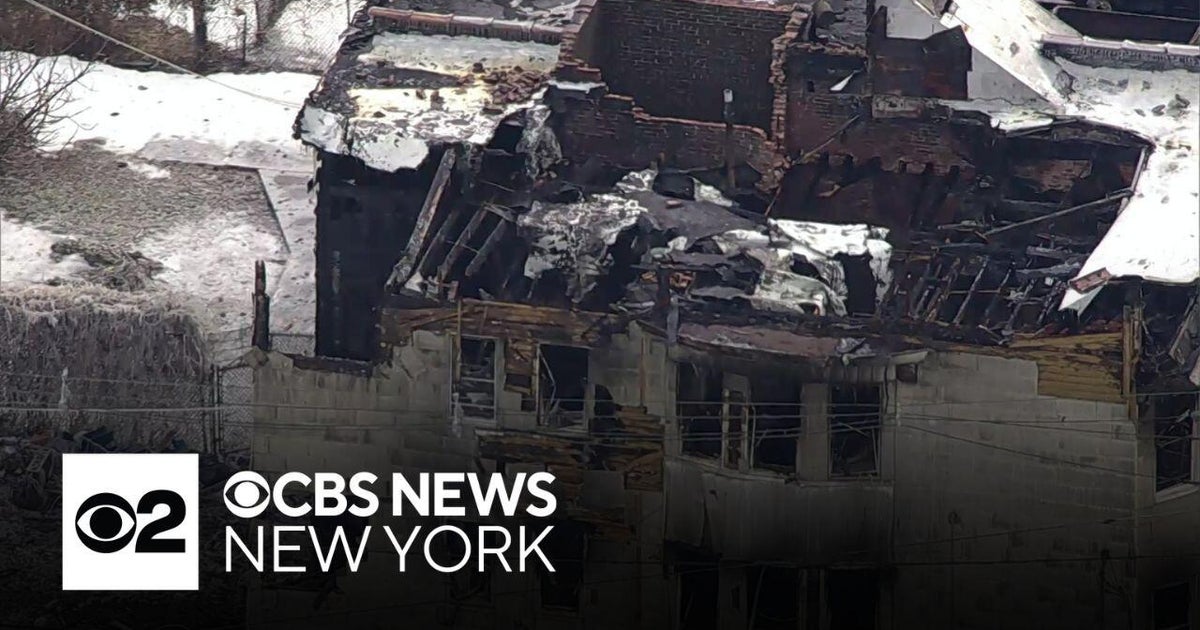 Fire leaves apartment building charred in Paterson, New Jersey
