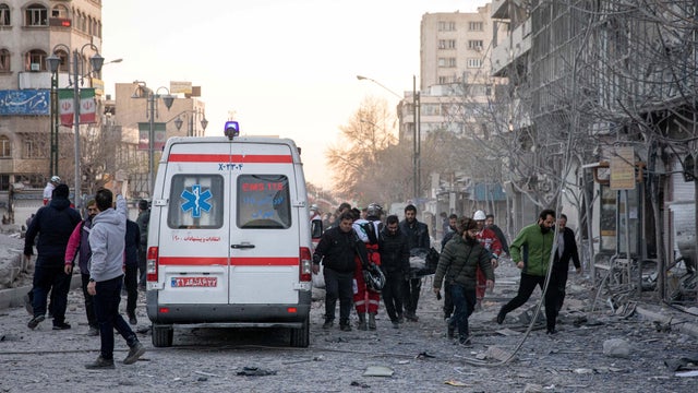 Aftermath of an Israel-U.S. strike on a police station in Tehran 