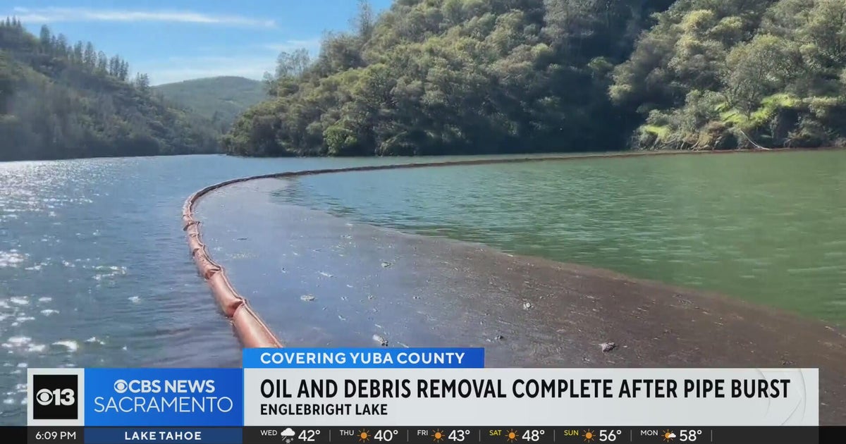 Debris removal complete after Yuba County pipe burst