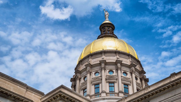Gold dome of Georgia Capitol in Atlanta 