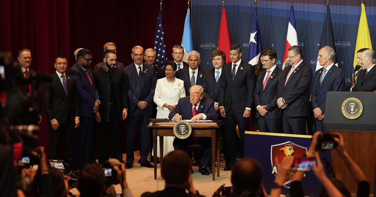 President Trump hosts Shield of Americas summit in Doral, urging Latin American leaders to help combat violent cartels