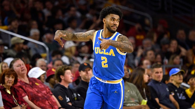 UCLA Bruins defeated the USC Trojans 89-68 to win a men's basketball game. 