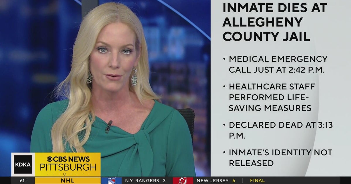 Inmate dies at Allegheny County Jail - CBS Pittsburgh