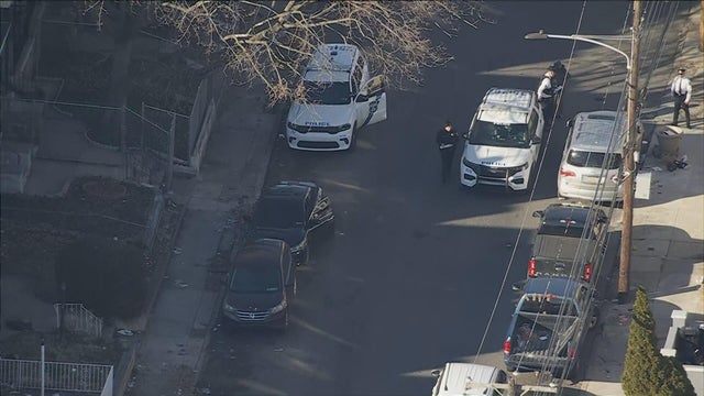 Overhead photo of the scene, police vehicles and officers are visible 