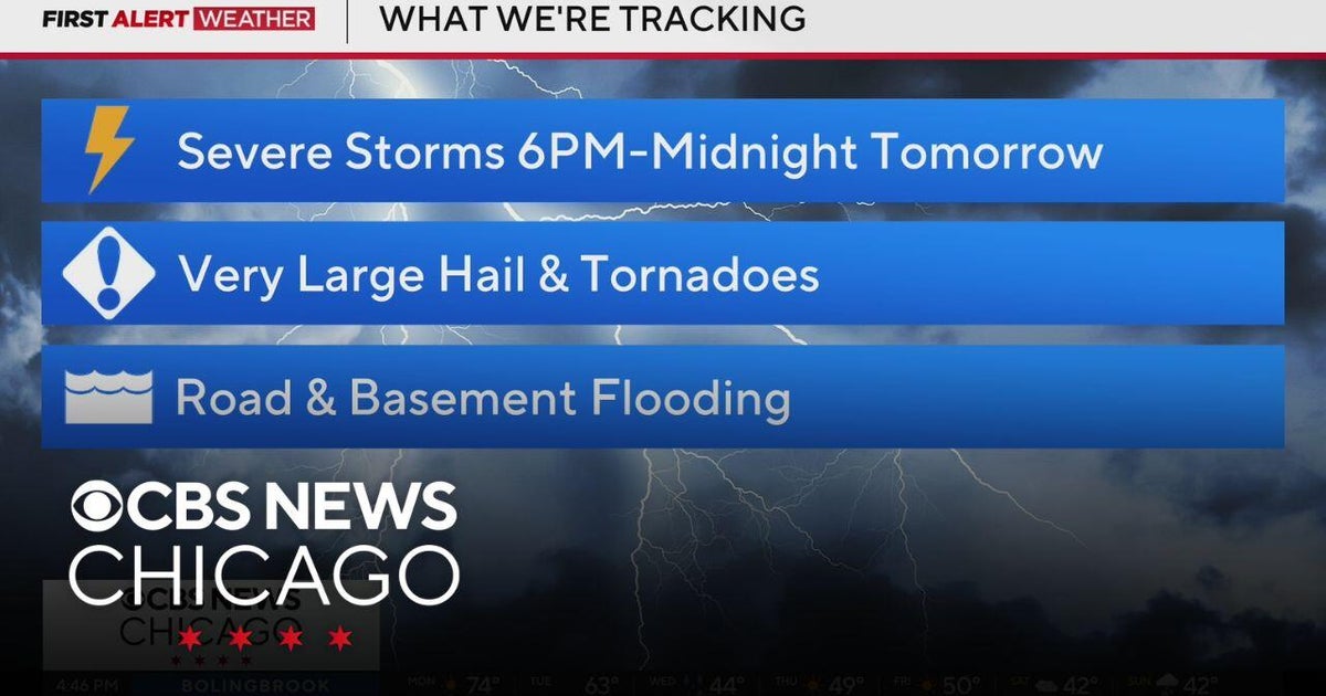 Chicago weather: Threat of severe storms on Tuesday - CBS Chicago