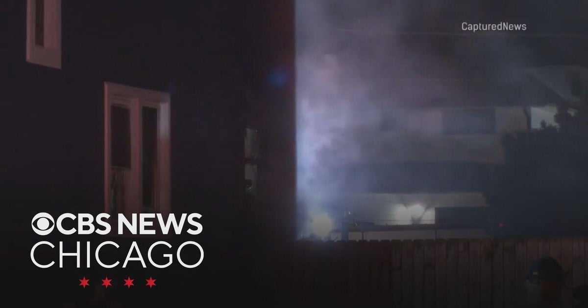 Fire leaves house charred in Maywood,Illinois